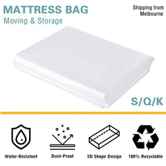 Mattress Cover Protector Moving Storage Bag Plastic Bed Cover Single Queen King
