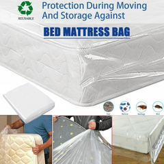 Mattress Cover Protector Moving Storage Bag Plastic Bed Cover Single Queen King
