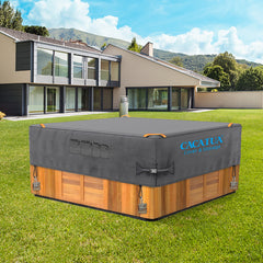 420D Spa Pool Cover Hot Tub Cover Outdoor with Handles Heavy Duty UV Protection