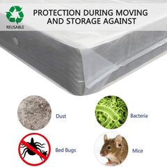 Mattress Cover Protector Moving Storage Bag Plastic Bed Cover Single Queen King