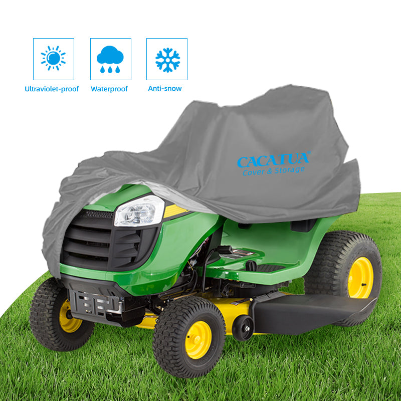 CACATUA Ride-On Lawn Mower Cover β Grey UV-Proof Waterproof Anti-Snow Heavy Duty Protector