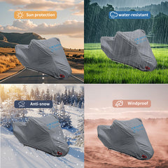 Motorcycle Cover Motorbike Cruiser Scooter Waterproof Rain UV Protector