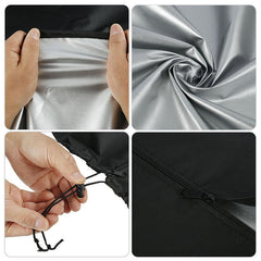 210D Patio Heater Cover Waterproof Heavy Duty Zipper Protector Outdoor Garden