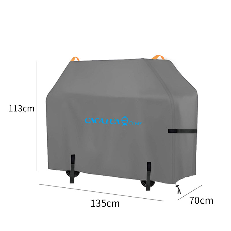 CACATUA BBQ Grill Cover 135x70x113cm Waterproof Heavy Duty Outdoor Barbecue Cover
