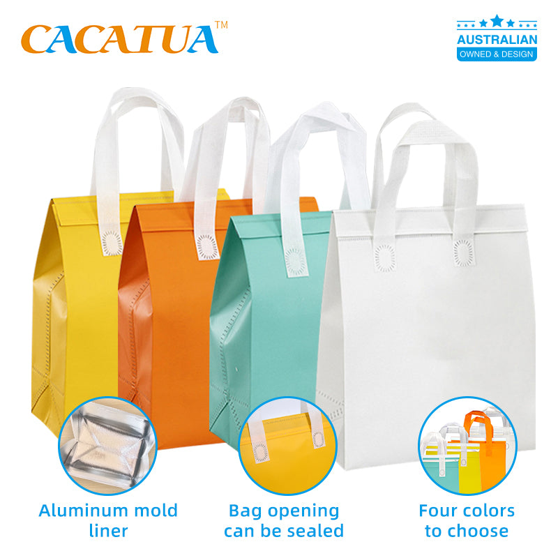 Insulated Takeaway Food Bag Keep Food Hot & Cold 4 Colours