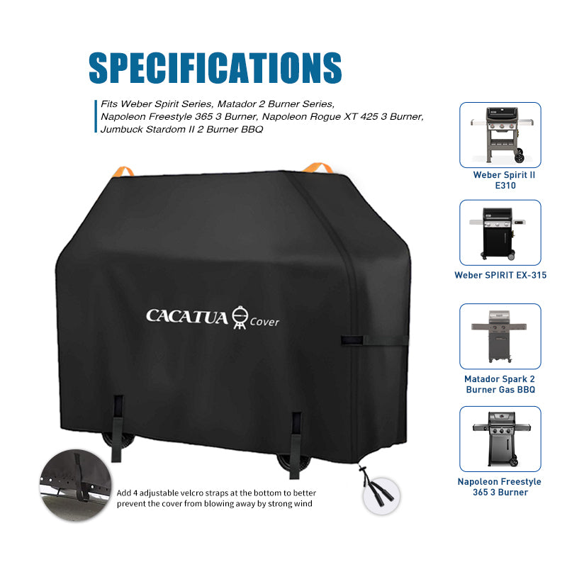 420D Heavy Duty Outdoor BBQ Cover Waterproof Barbecue Grill Protector