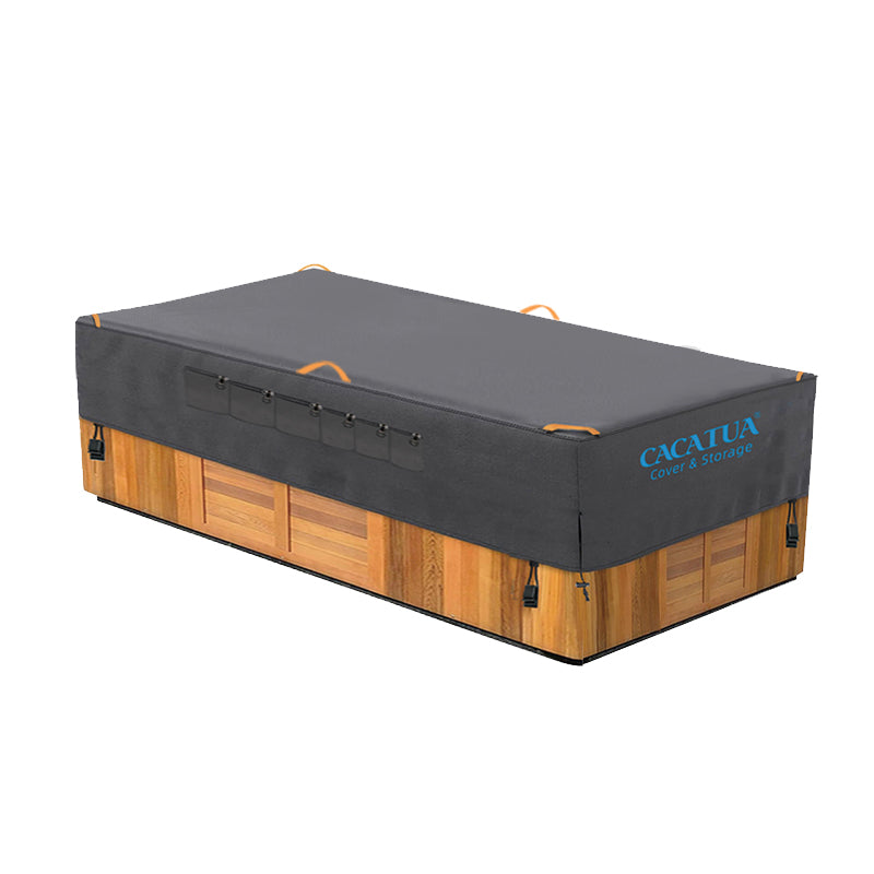 420D Spa Pool Cover Hot Tub Cover Outdoor with Handles Heavy Duty UV Protection