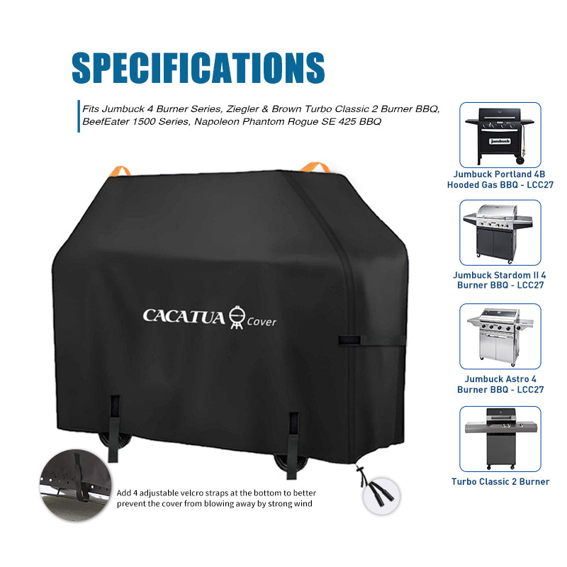 420D Heavy Duty Outdoor BBQ Cover Waterproof Barbecue Grill Protector