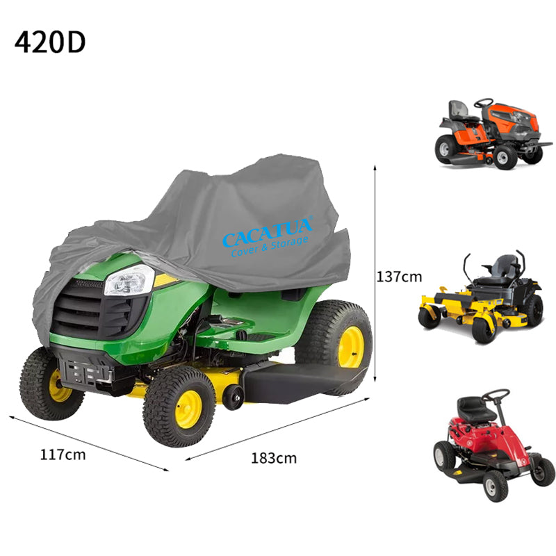 Lawn Mower Cover 420D Oxford Anti-UV Rain Waterproof Protector Outdoor Garden
