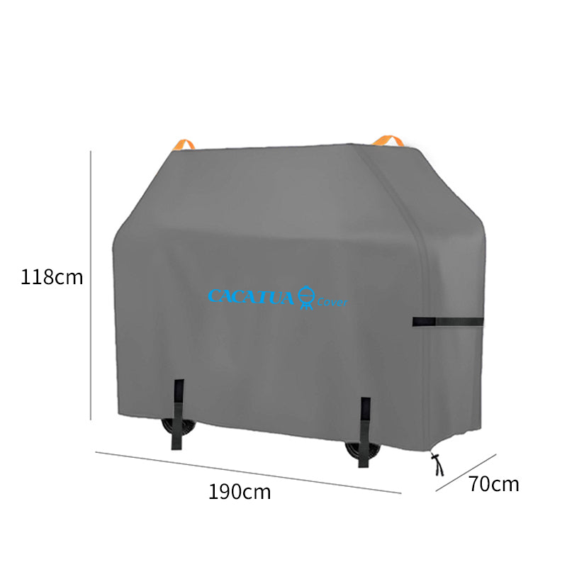 CACATUA BBQ Grill Cover 190x70x118cm Waterproof Heavy Duty Outdoor Barbecue Cover