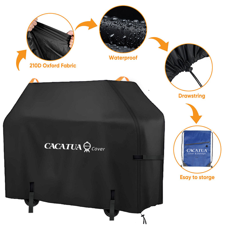 420D Heavy Duty Outdoor BBQ Cover Waterproof Barbecue Grill Protector