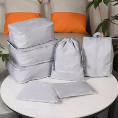 7 Set Travel Packing Cubes Suitcase Compression Packing Cubes Luggage CACATUA  F Horse (775)