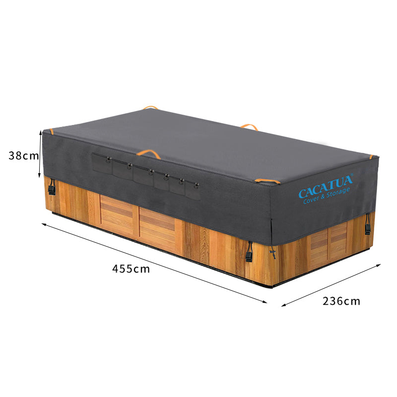 420D Spa Pool Cover Hot Tub Cover Outdoor with Handles Heavy Duty UV Protection