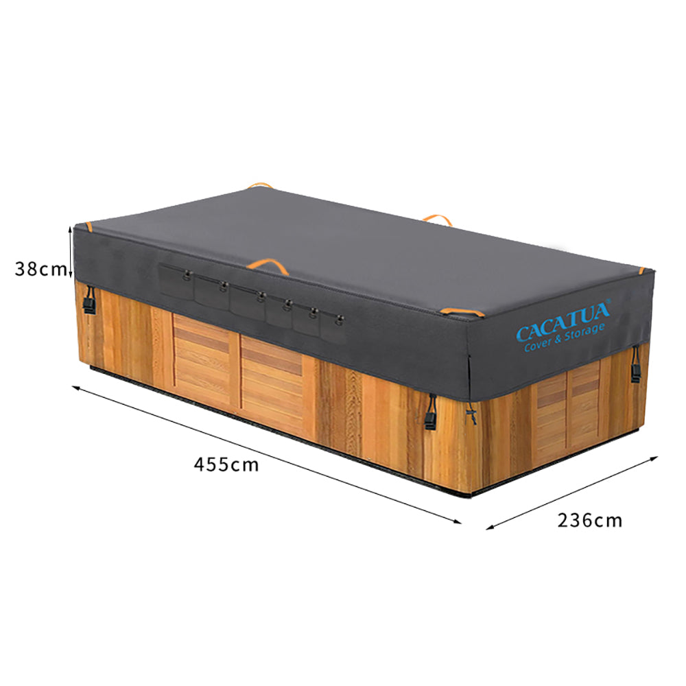 420D Spa Pool Cover Hot Tub Cover Outdoor with Handles Heavy Duty UV Protection