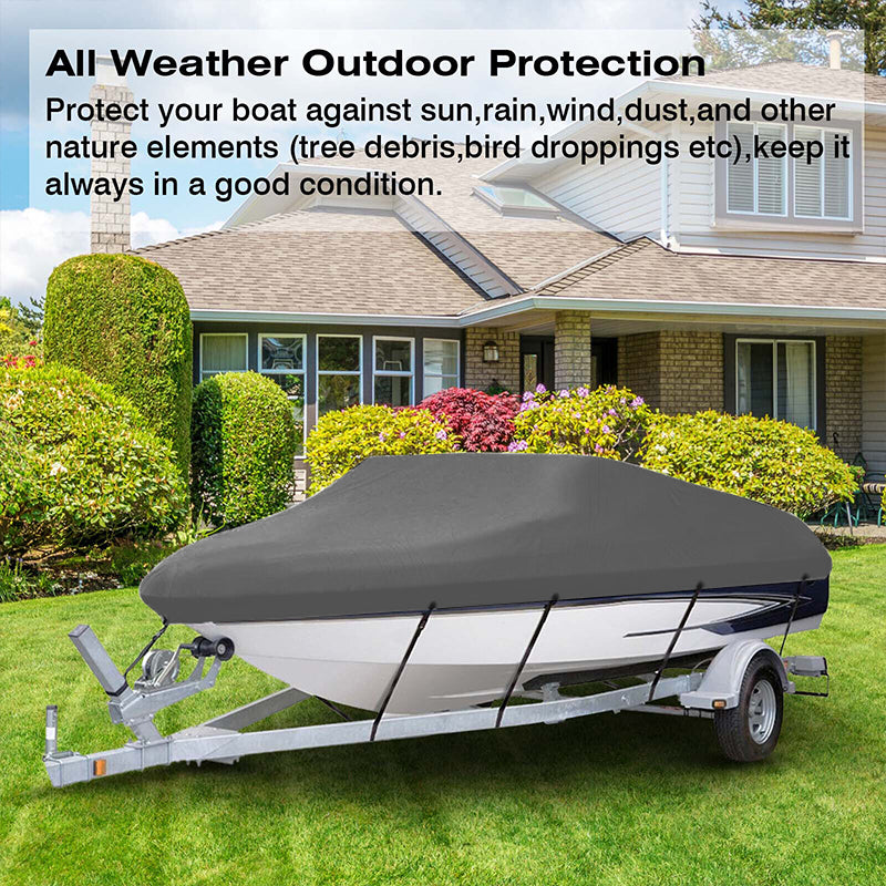 420D Boat Cover Heavy Duty Waterproof Trailerable UV Resistant