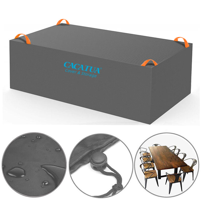 4 Sizes Waterproof Outdoor Furniture Cover Garden Rain UV Chair Table Protector