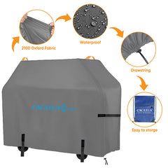 CACATUA BBQ Grill Cover – 420D Oxford Fabric, Waterproof with Drawstring, Easy to Store
