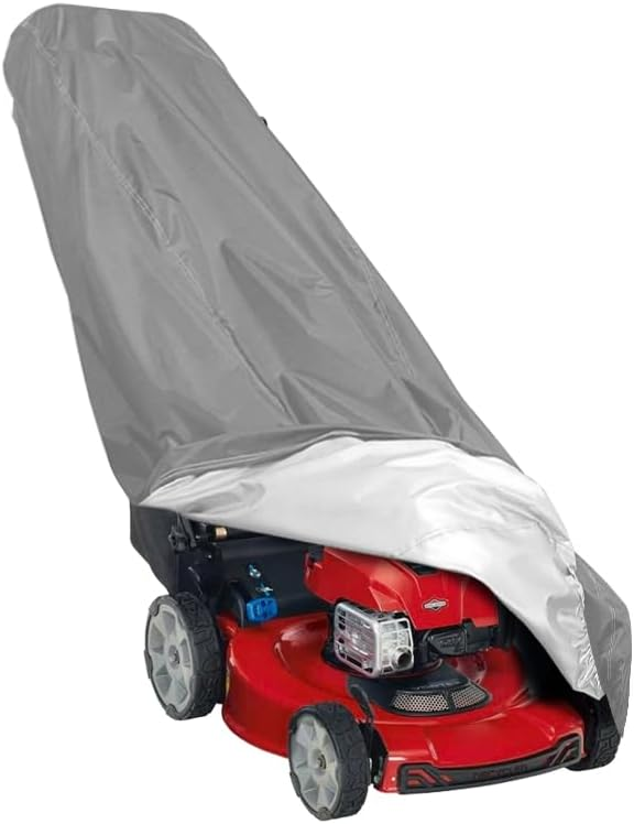 420D Lawn Mower Cover Waterproof UV Resistant Windproof for Tractor Push Mower