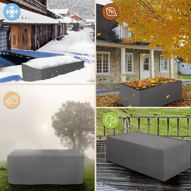 4 Sizes Waterproof Outdoor Furniture Cover Garden Rain UV Chair Table Protector