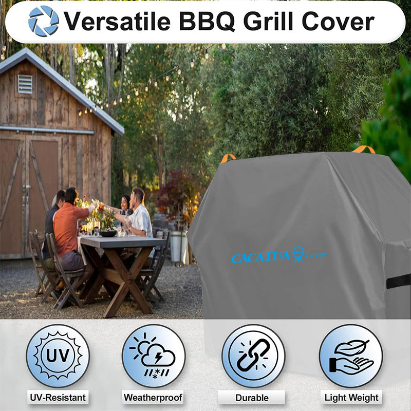 420D Heavy Duty Outdoor BBQ Cover Waterproof Barbecue Grill Protector