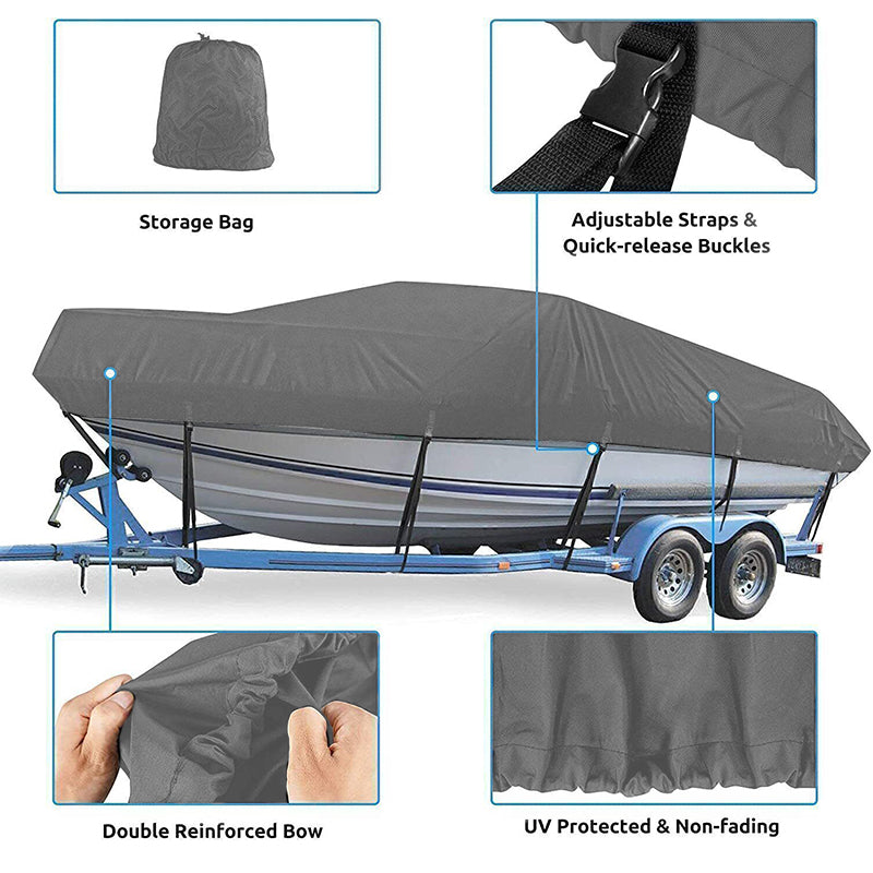 420D Boat Cover Heavy Duty Waterproof Trailerable UV Resistant
