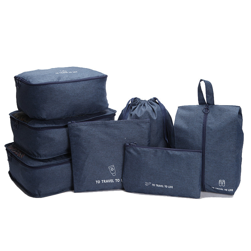 7 Set Travel Packing Cubes Suitcase Compression Packing Cubes Luggage CACATUA  F Horse (775)