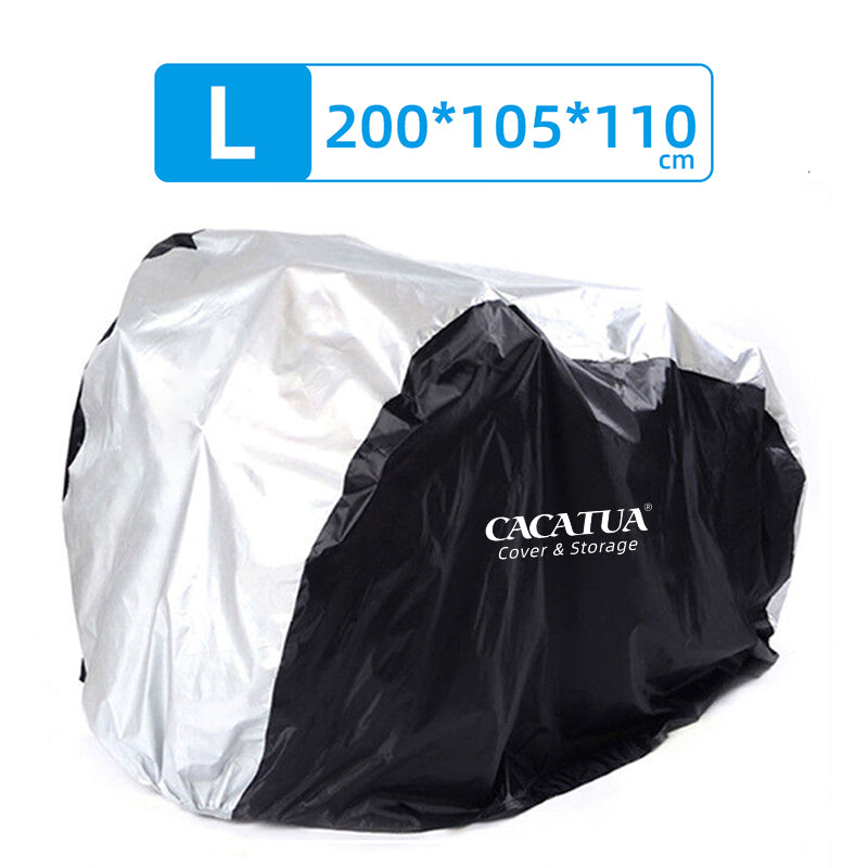 Heavy Duty Bicycle Bike Cover 210D Waterproof Outdoor Protection Fit 1/2/3 Bikes