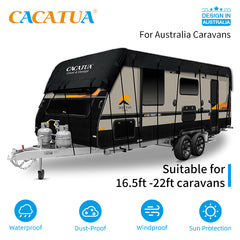 7.5x3m 16.5ft -22ft Caravan Motorhome Roof Top Cover With Elastic Straps Camper Waterproof