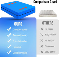 PE Mattress Bag Moving Storage Protector Antidust Cover Heavy Duty Single/Queen/King Size